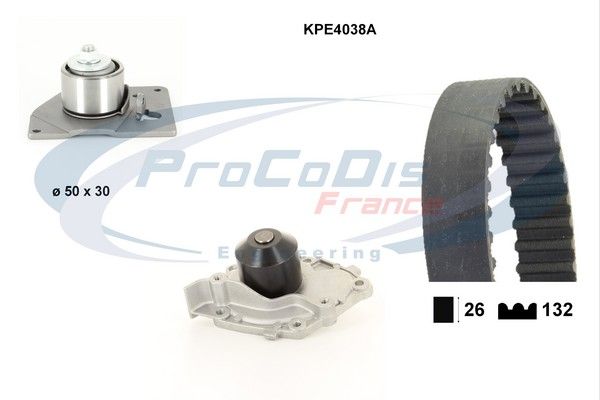 PROCODIS FRANCE Водяной насос + комплект зубчатого ремня KPE4038A
